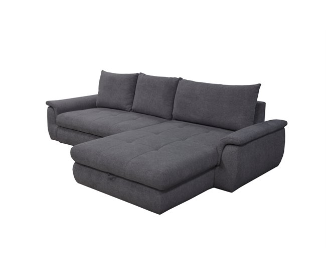 Chaise longue com cama FOCUS Cinza Escuro