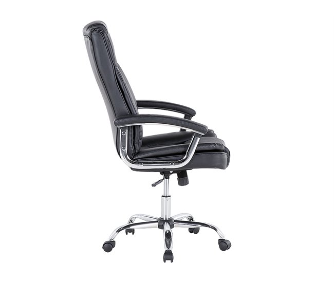 Beliani Cadeira executiva ADVANCE Preto