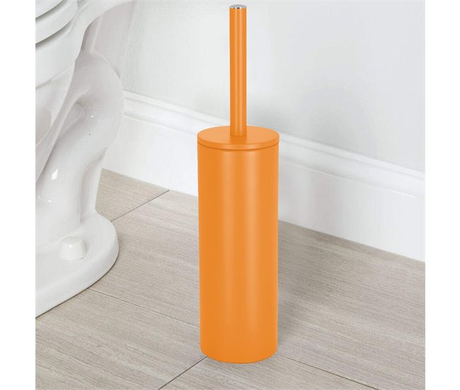 Spirella Bathroom Broom com suporte Laranja