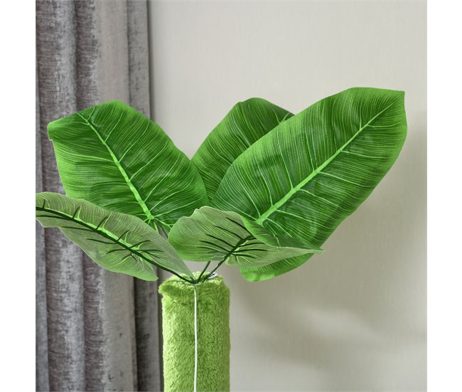 Arranhador para Gatos Aglomerado de Madeira, Sisal e Poliéster Verde