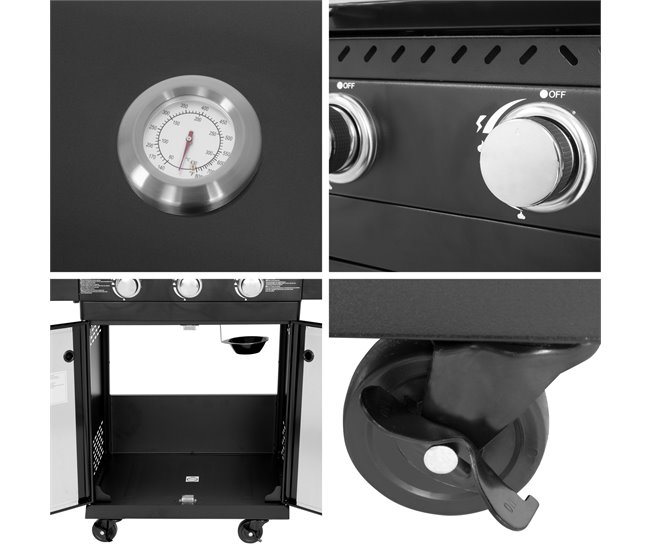 Cozinha exterior modular Preto