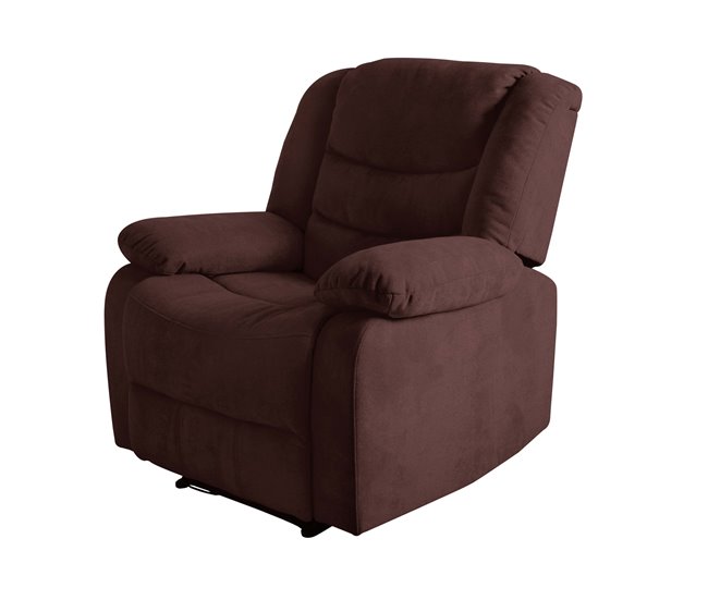 Poltrona CHEF2 relax em tecido Chocolate