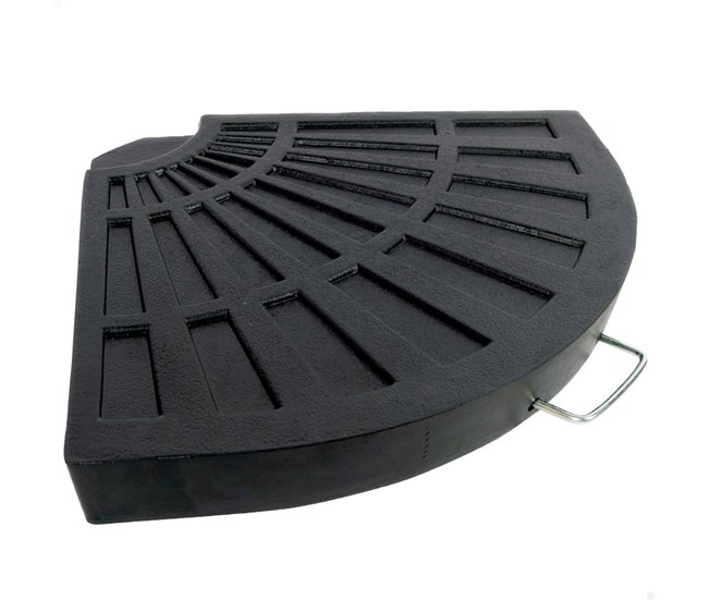 Base de guarda-sol triangular em poliresina Aktive Garden Preto