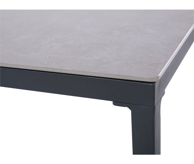 Beliani Conjunto lounge SCIACCA Cinza