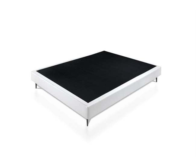 Base LOUVRE branco PU SOMNALIS PREMIUM Branco