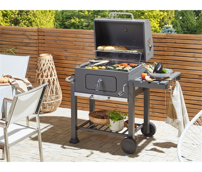 Beliani Barbacoa de carbón PAVLOF Cinza
