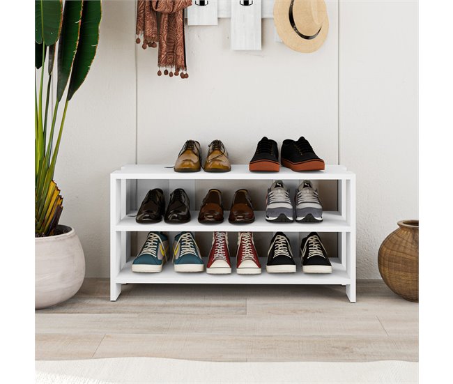 Banco para sapatos 84 Branco