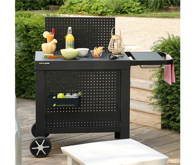 Aparador para plancha, clip-on Preto