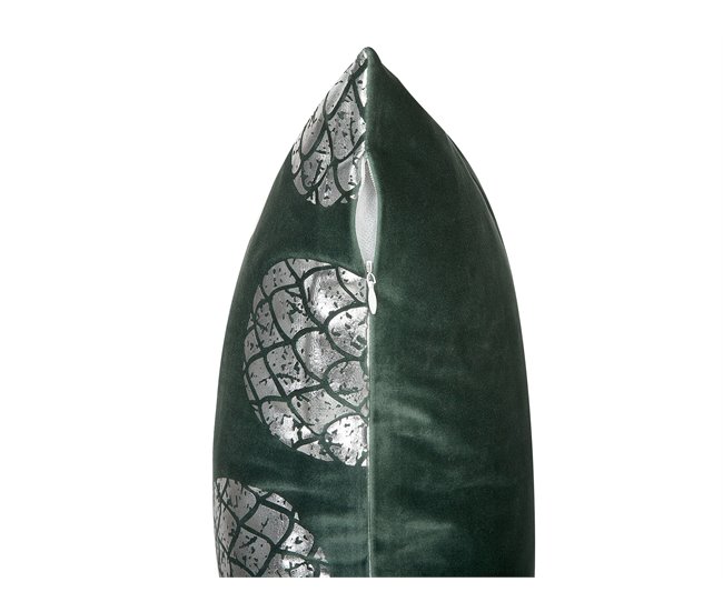 Beliani Almofada decorativa ASTILBE 45x45 Verde Escuro