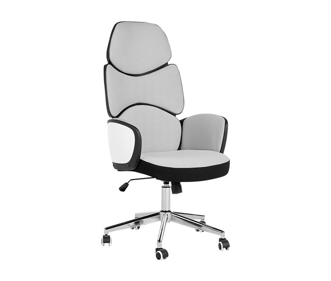 Beliani Silla de oficina SPLENDID Cinza Claro