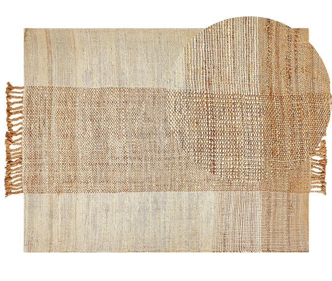 Beliani De tejido plano HAMZALAR 160x230 Bege