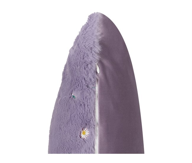 Beliani Almofada decorativa LAVATERA Lavanda