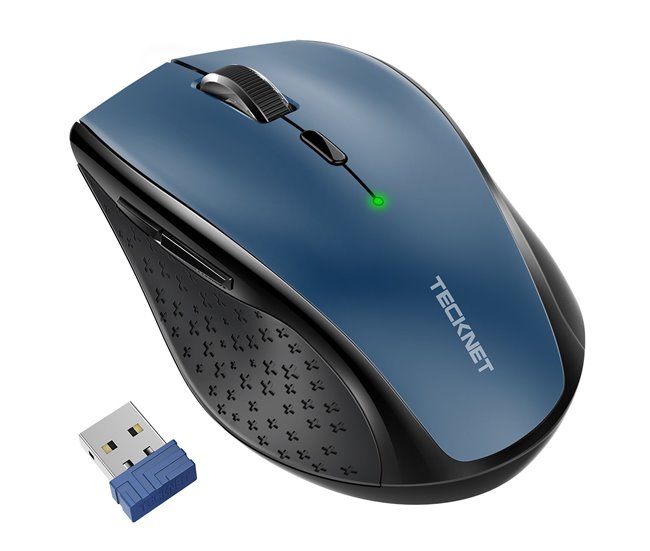 Tecknet ewm01002 rato ergonómico sem fios silencioso - 6 dpi -usb