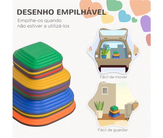 Jogo de Equilíbrio para Crianças PP e TPR AIYAPLAY Multicor