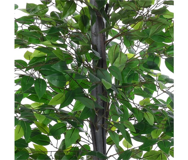Árvore Artificial Ficus PE, PP, cimento e algodão lustroso Verde