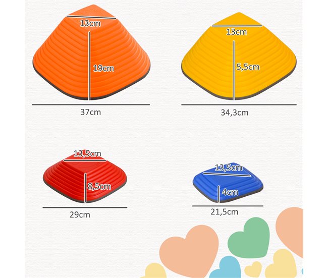 Jogo de Equilíbrio para Crianças PP e TPR AIYAPLAY Multicor