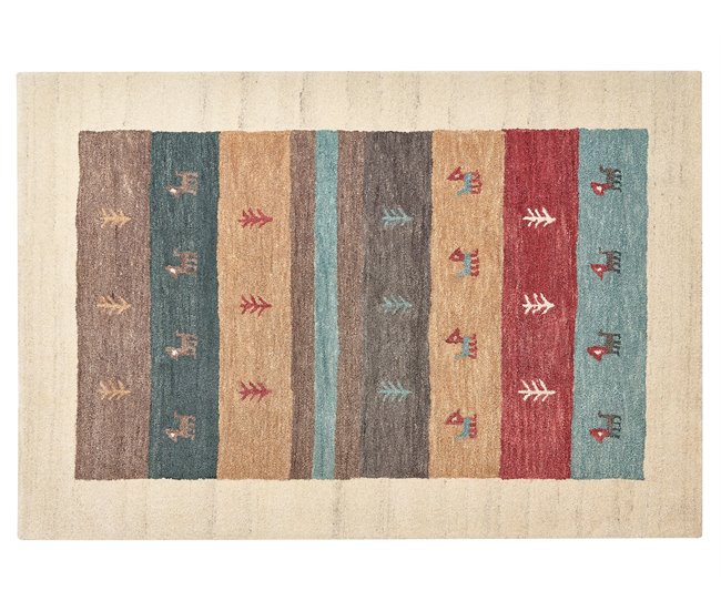 Beliani Pelos curtos SARILAR 140x200 Multicor