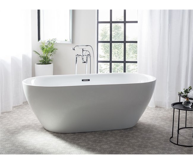 Beliani Banheira autónoma CARRERA 75x150 Branco