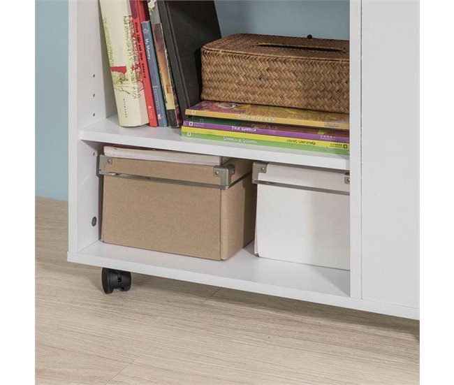 Mesa de apoio com rodas FBT68-W SoBuy Branco