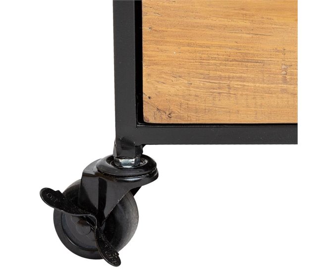 WELL HOME - Gaveta para arquivos com decoração retrô Preto