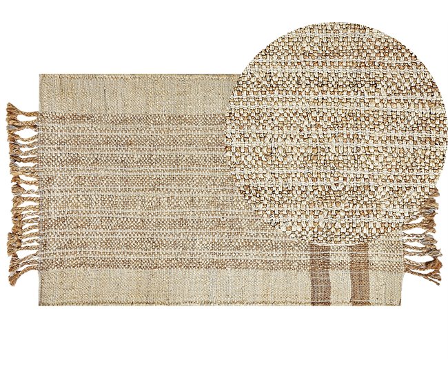 Beliani Entrelaçado ORTAOBA 80x150 Bege