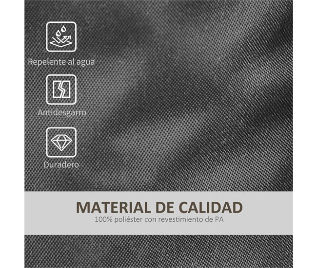 4 Pesos para Carpas Tecido de poliéster Outsunny Bege