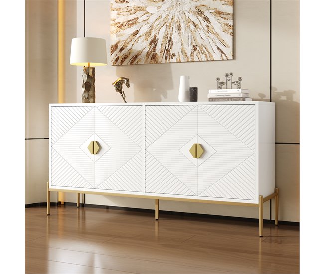 Aparador com 4 portas 162 Branco