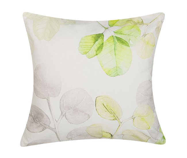 Beliani Almofada decorativa PEPEROMIA Branco