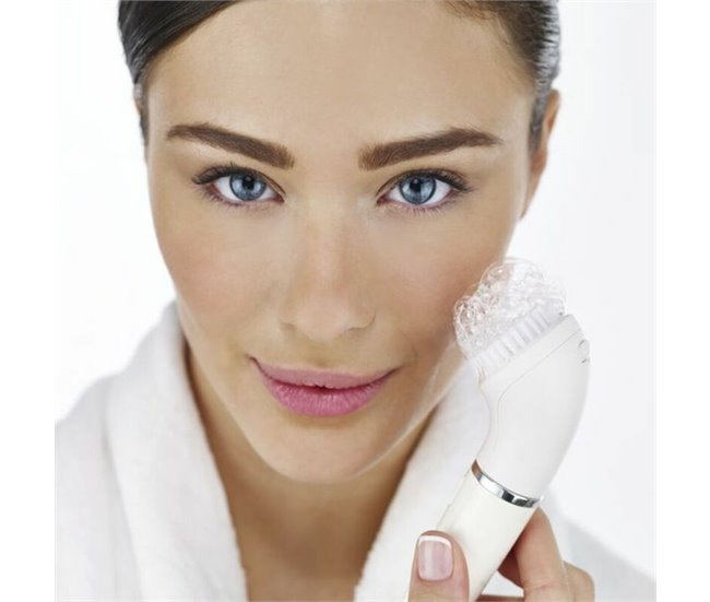 Aparelho de Limpeza-Depilação Facial Elétrico 810 Branco