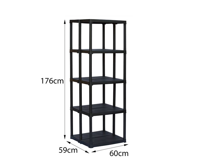 Armário exterior em PVC Preto