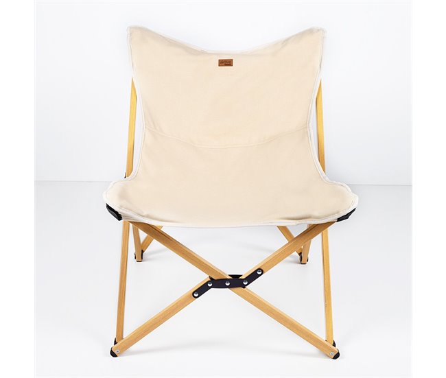 Poltrona glamping dobrável c/ bolsa de transporte Aktive Creme