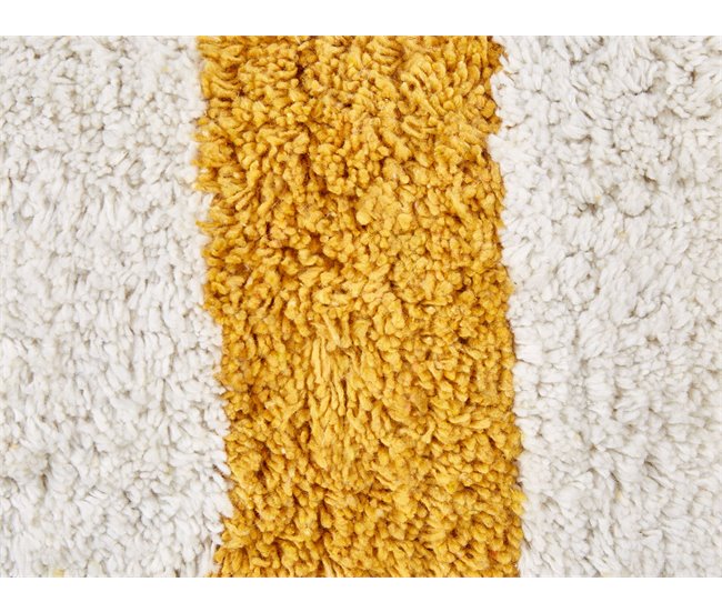 Beliani Almofada decorativa HELIANTHUS Branco