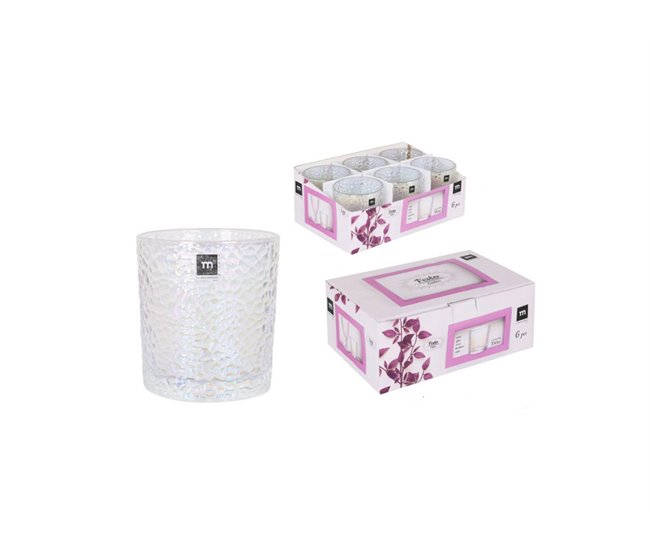 Conjunto copos LUSTER 6 peças marca LA MEDITERRANEA Transparente