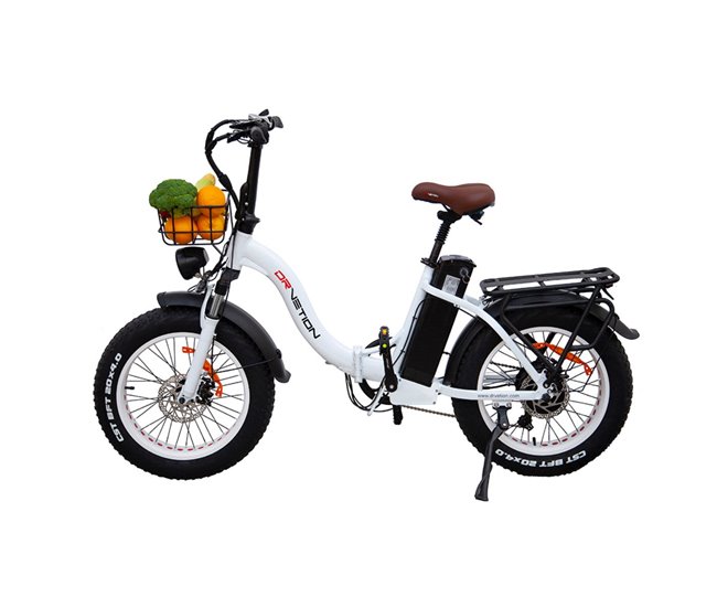 DrveTion CT20 Bicicleta Elétrica - Motor 750W Bateria 48V15AH Branco