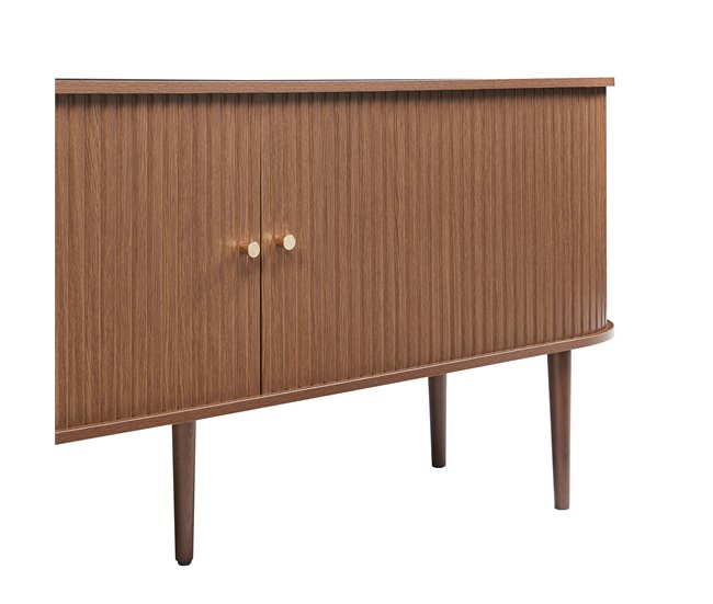 Aparador Mapia com 2 portas de correr [en.casa] 166 Nogal