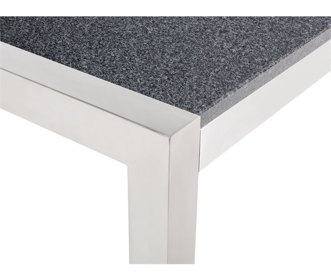 Beliani Conjunto de comedor GROSSETO Cinza