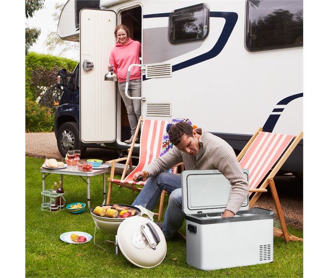 Geleira Elétrica Portátil Outsunny C00-028V91 Branco