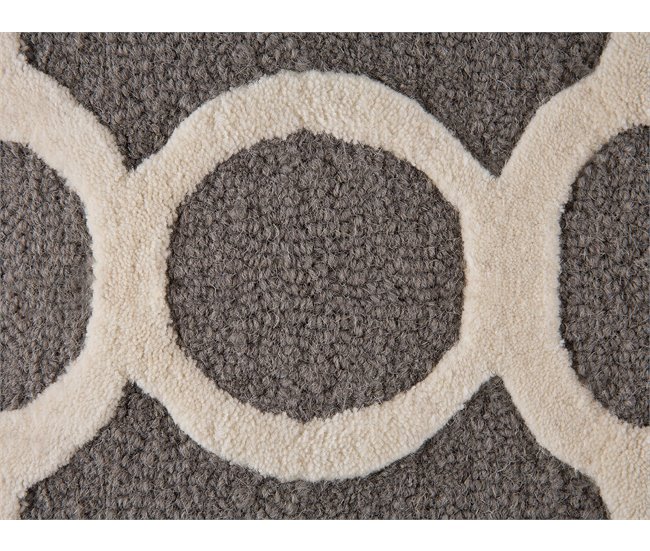 Beliani Pelos curtos ZILE 160x230 Cinza Claro