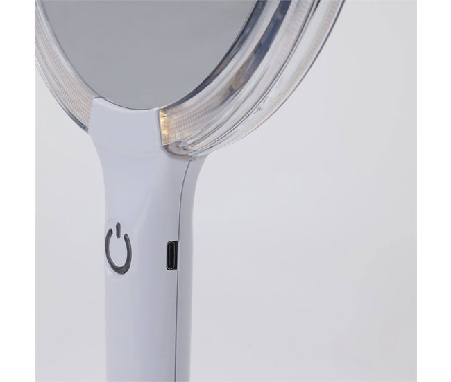 Espelho de maquiagem Well Home com LED Transparente