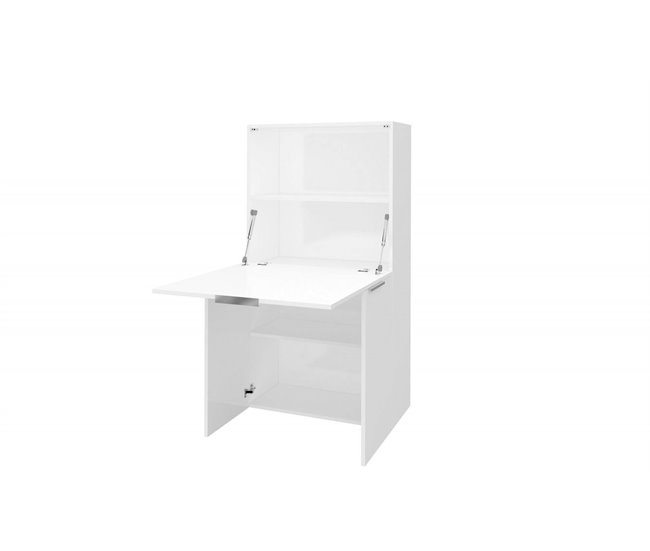 Mesa com efeito de madeira Branco