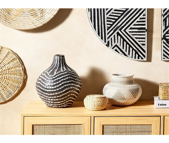 Beliani Jarro decorativo KUALU Preto
