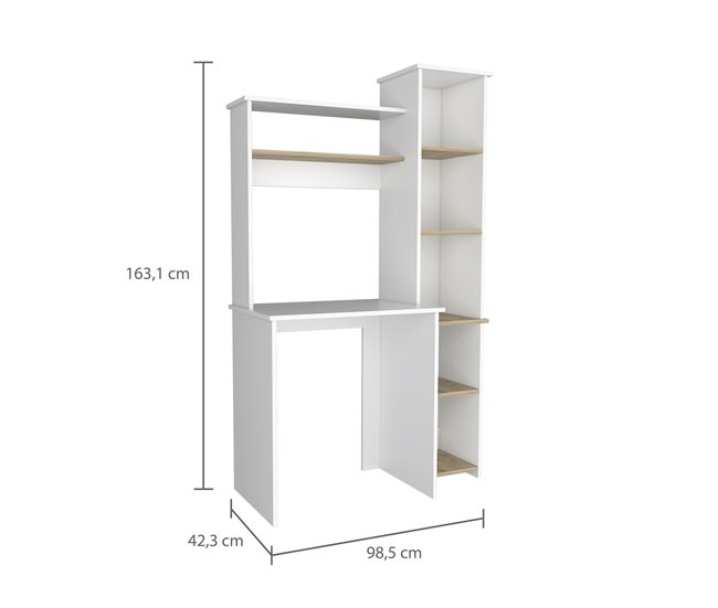 Heinrich Computer Center com 3 prateleiras Multicor