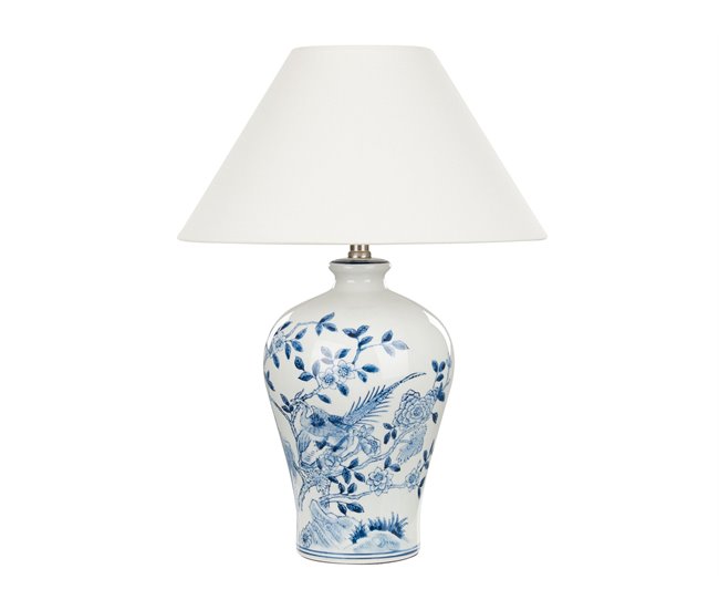 Beliani Candeeiro de mesa MAGROS Branco/ Bege