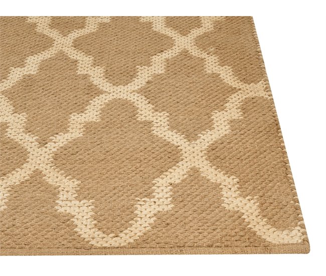 Beliani Entrelaçado MERMER 200x300 Bege