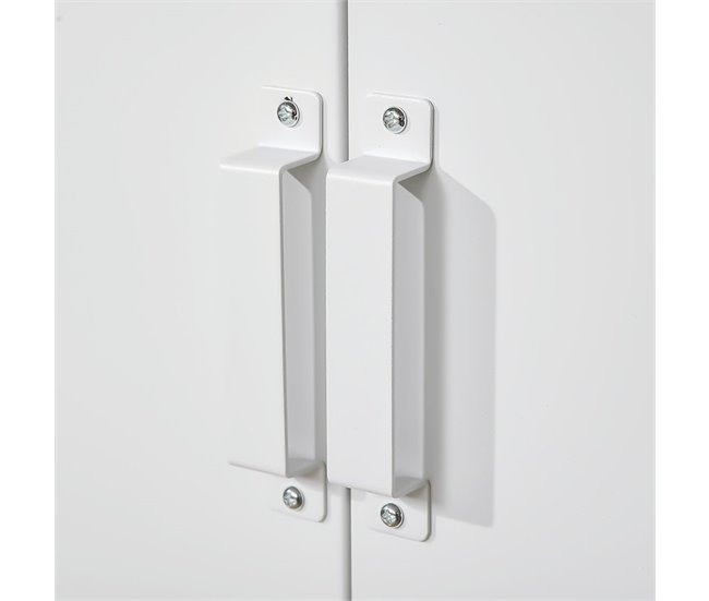 Armário de Metal Metal HOMCOM Branco