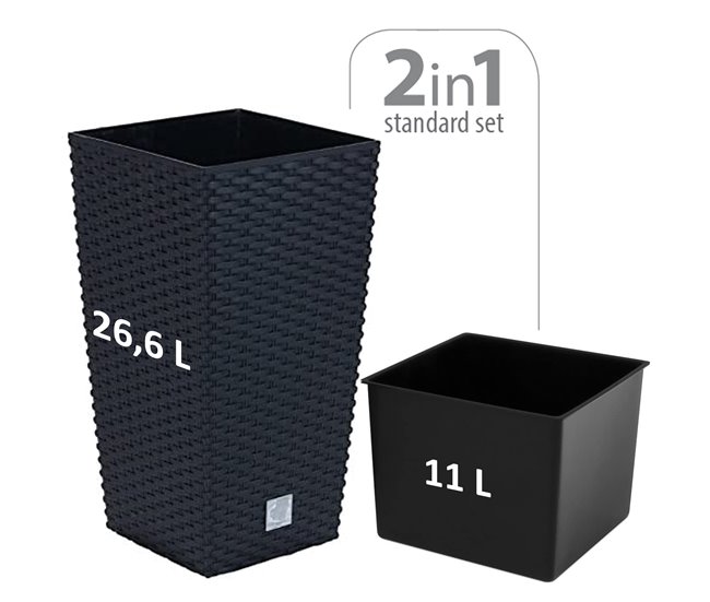 2 26,6 -LITER TEMPO POT UNIDAS Antracite