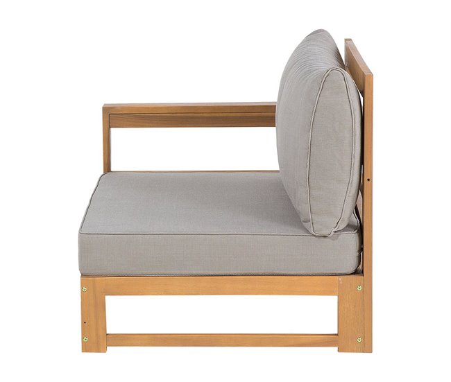 Beliani Conjunto lounge TIMOR Cinza Escuro
