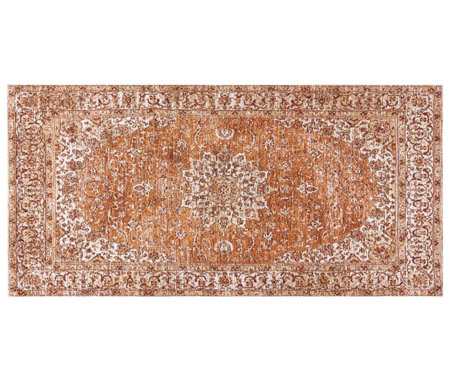 Beliani Pelos curtos HAYAT 80x150 Laranja