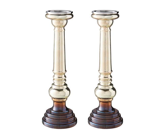 Beliani Candelabro IMARTI Dourado