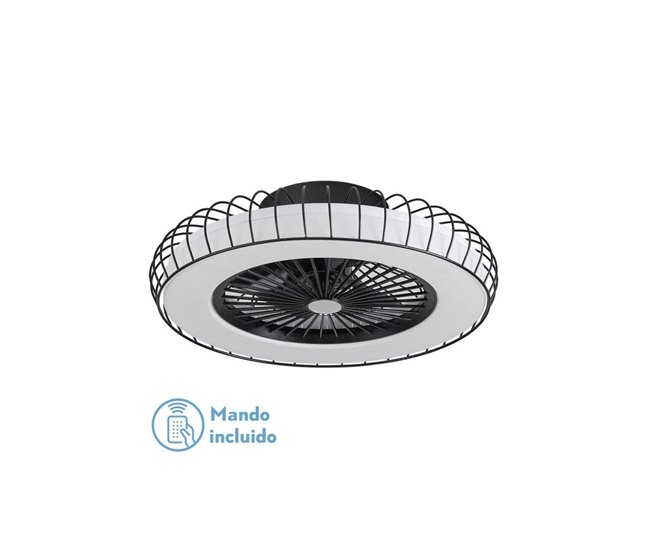  Ventilador de tecto metálico Série Albonez Preto